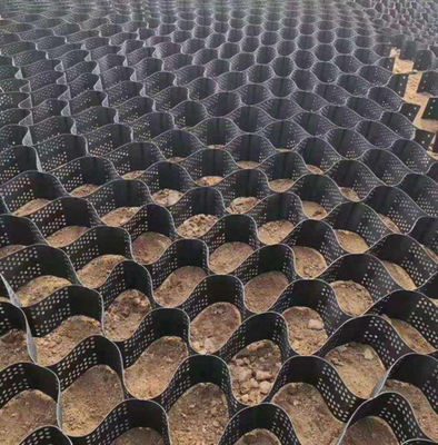 Hdpe σταθεροποιητών αμμοχάλικου Honeybomb σύστημα Geocells Cellweb στη οδοποιία 200mm