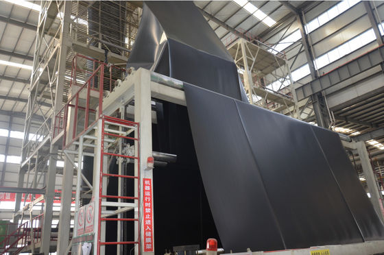 TR131 υλικό μαύρο Hdpe Geomembrane για τη λίμνη ψαριών γαρίδων υδατοκαλλιέργειας φραγμάτων